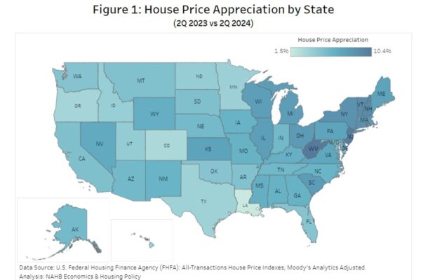 House Price Appreciation by State and Metro Area: Second Quarter 2024